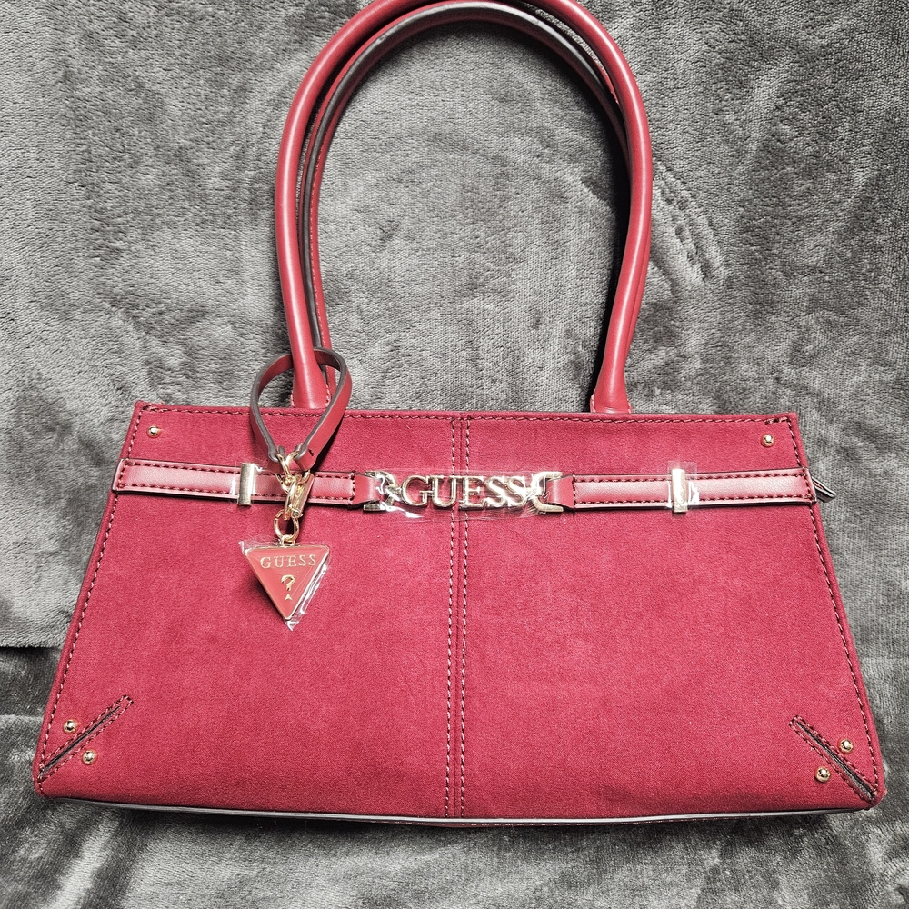 Guess Burgundy Shoulder Bag